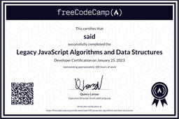 JavaScript Algorithms and Data Structures